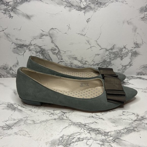 Boden Shoes Boden Audrey Flats Womens 4 Us 9 Sage Green Suede
